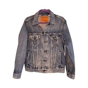 Levi's Big E Virgil Trucker Jean Jacket Blue Medium Stone Wash Vintage Fit S